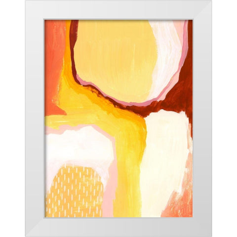 Liquid Sun II White Modern Wood Framed Art Print by Popp, Grace