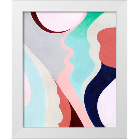 Pastel Highlands I White Modern Wood Framed Art Print by Popp, Grace