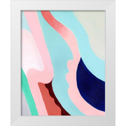 Pastel Highlands II White Modern Wood Framed Art Print by Popp, Grace