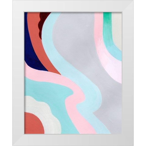 Pastel Highlands III White Modern Wood Framed Art Print by Popp, Grace
