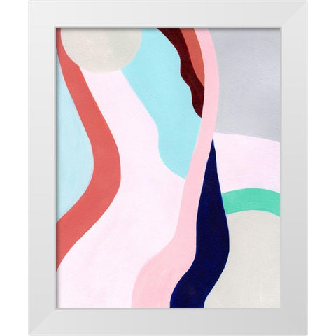 Pastel Highlands IV White Modern Wood Framed Art Print by Popp, Grace