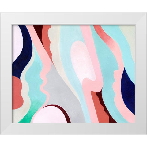 Pastel Highlands V White Modern Wood Framed Art Print by Popp, Grace