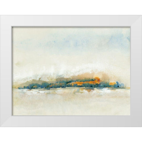 Bass Island I White Modern Wood Framed Art Print by OToole, Tim