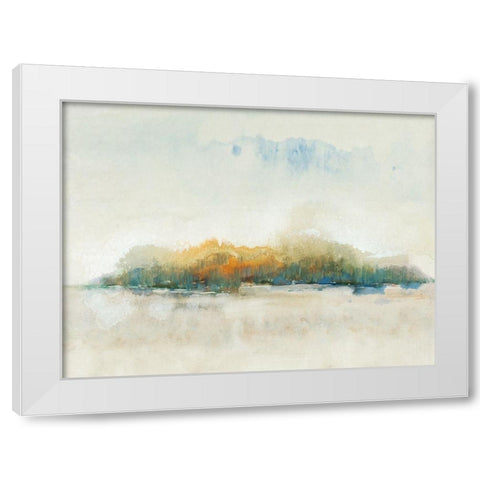 Bass Island II White Modern Wood Framed Art Print by OToole, Tim