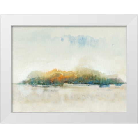 Bass Island II White Modern Wood Framed Art Print by OToole, Tim