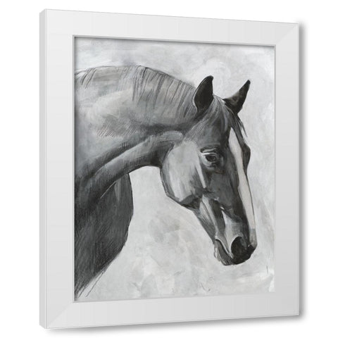 Cavallo I White Modern Wood Framed Art Print by Scarvey, Emma