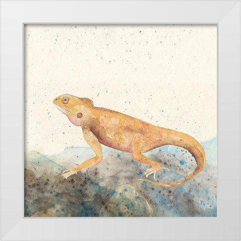 Reptillian II White Modern Wood Framed Art Print by Ludwig, Alicia