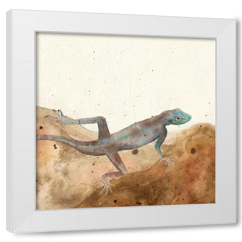 Reptillian III White Modern Wood Framed Art Print by Ludwig, Alicia