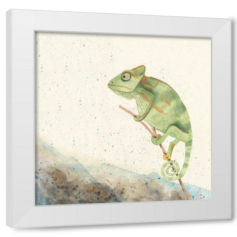 Reptillian IV White Modern Wood Framed Art Print by Ludwig, Alicia