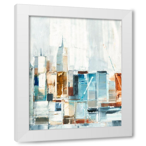 City Colors II White Modern Wood Framed Art Print by Harper, Ethan