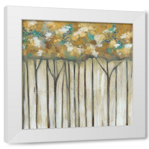 Golden Canopy I White Modern Wood Framed Art Print by Zarris, Chariklia