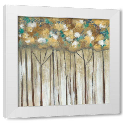 Golden Canopy II White Modern Wood Framed Art Print by Zarris, Chariklia