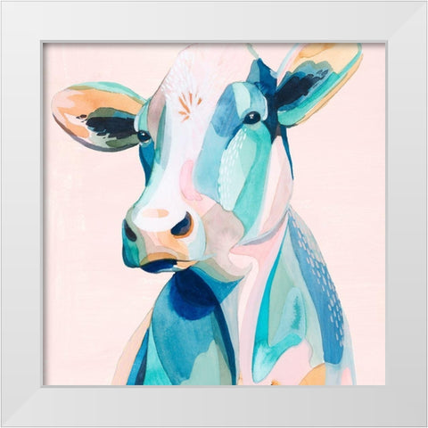Pastel Pasture II White Modern Wood Framed Art Print by Popp, Grace