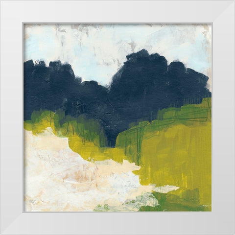 Field Sketch I White Modern Wood Framed Art Print by Vess, June Erica