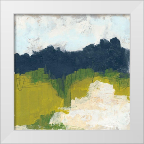 Field Sketch II White Modern Wood Framed Art Print by Vess, June Erica