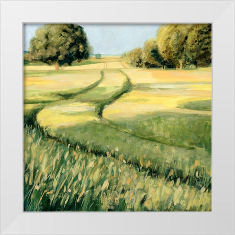 Eau Pleine View II White Modern Wood Framed Art Print by Borges, Victoria