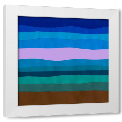 Blue Ridge Abstract II White Modern Wood Framed Art Print by Ludwig, Alicia