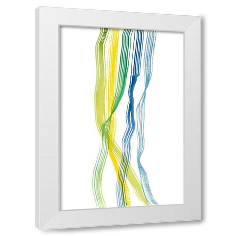 Ribboned I White Modern Wood Framed Art Print by Ludwig, Alicia