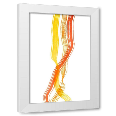 Ribboned IV White Modern Wood Framed Art Print by Ludwig, Alicia