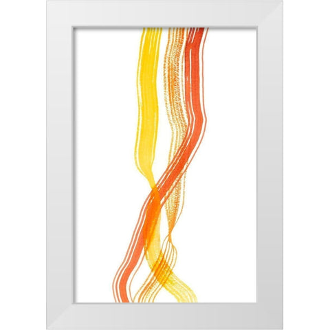 Ribboned IV White Modern Wood Framed Art Print by Ludwig, Alicia