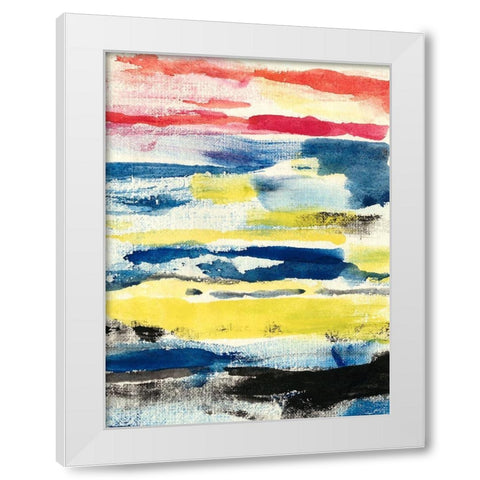 Partly Sunny II White Modern Wood Framed Art Print by Ludwig, Alicia