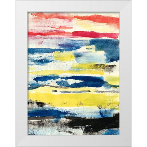 Partly Sunny II White Modern Wood Framed Art Print by Ludwig, Alicia