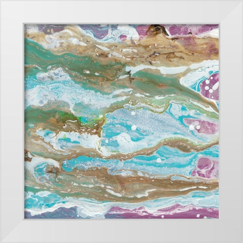 Mermaids Tale II White Modern Wood Framed Art Print by Ludwig, Alicia
