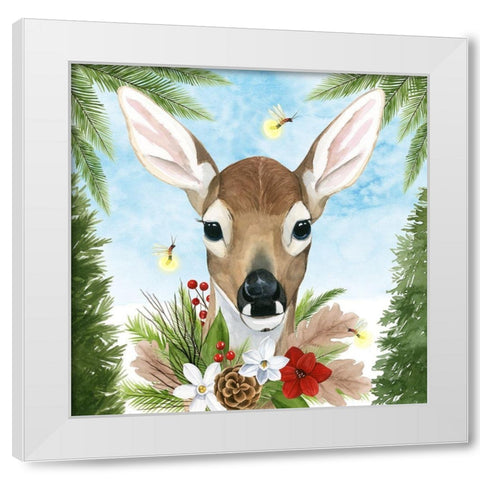 Forest Christmas I White Modern Wood Framed Art Print by Popp, Grace