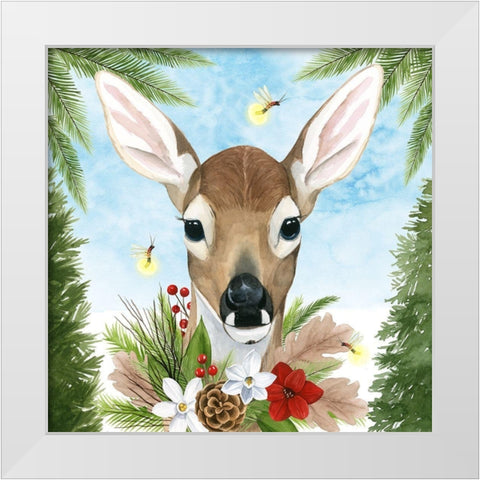 Forest Christmas I White Modern Wood Framed Art Print by Popp, Grace