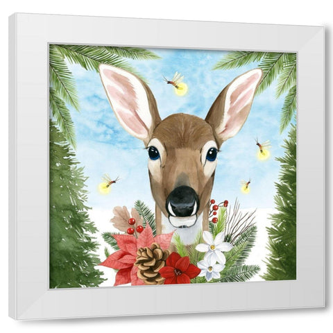 Forest Christmas II White Modern Wood Framed Art Print by Popp, Grace