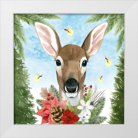 Forest Christmas II White Modern Wood Framed Art Print by Popp, Grace