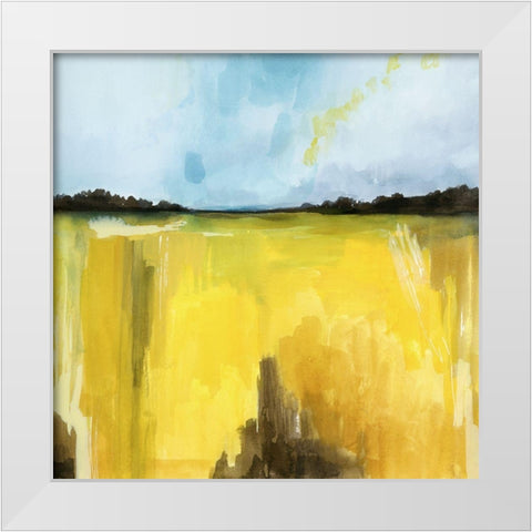 Gilt Meadow I White Modern Wood Framed Art Print by Popp, Grace