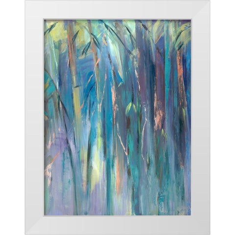 Pastel Jungle Spectrum II White Modern Wood Framed Art Print by Wilkins, Suzanne