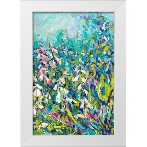 Joy in the Garden II White Modern Wood Framed Art Print by Grim, Tara Funk