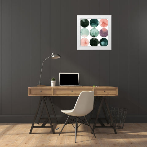 Seafoam Fizz IV White Modern Wood Framed Art Print by Popp, Grace