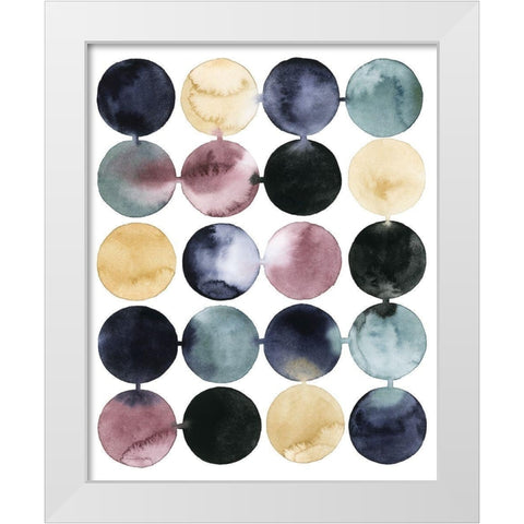 Connective I White Modern Wood Framed Art Print by Popp, Grace