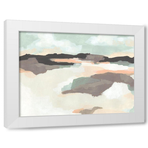 Dreaming Fields I White Modern Wood Framed Art Print by Vess, June Erica