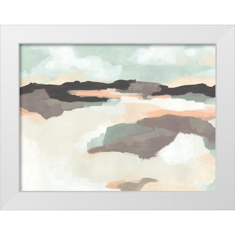 Dreaming Fields I White Modern Wood Framed Art Print by Vess, June Erica