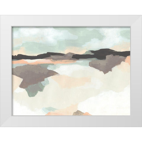 Dreaming Fields II White Modern Wood Framed Art Print by Vess, June Erica