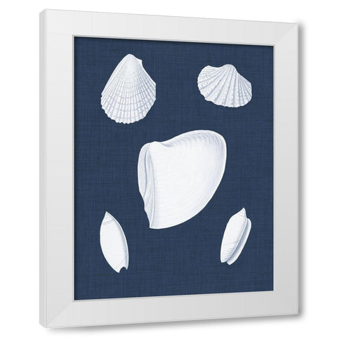 Coquillages Blancs VI White Modern Wood Framed Art Print by Vision Studio