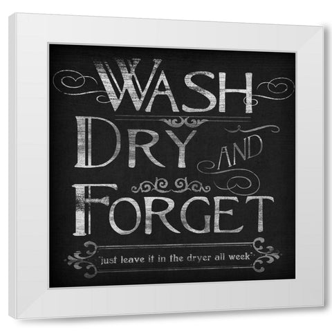 Laundry Snark I White Modern Wood Framed Art Print by Vess, June Erica