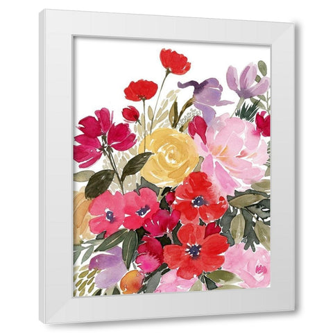 Rainy Day Bouquet II White Modern Wood Framed Art Print by Popp, Grace