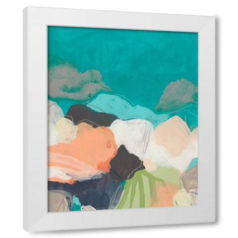 Quirkscape I White Modern Wood Framed Art Print by Vess, June Erica