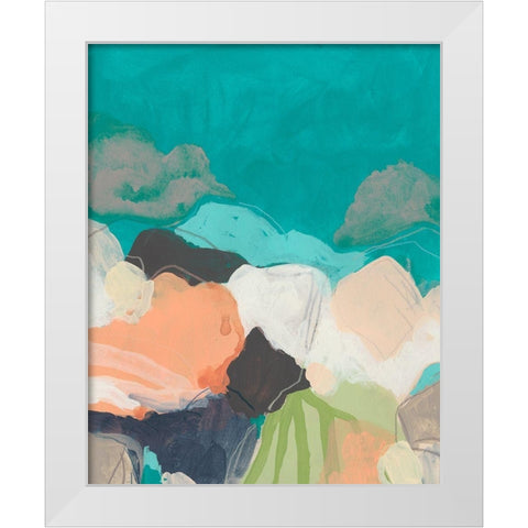 Quirkscape I White Modern Wood Framed Art Print by Vess, June Erica