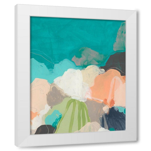 Quirkscape II White Modern Wood Framed Art Print by Vess, June Erica