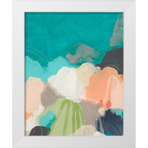 Quirkscape II White Modern Wood Framed Art Print by Vess, June Erica