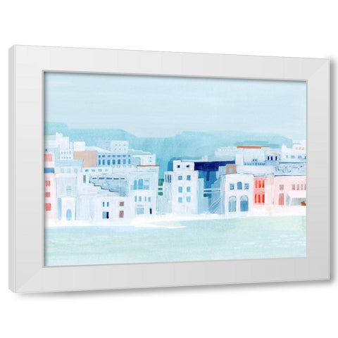 Fishing Town II White Modern Wood Framed Art Print by Popp, Grace