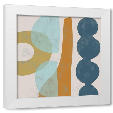 Span II White Modern Wood Framed Art Print by Zarris, Chariklia