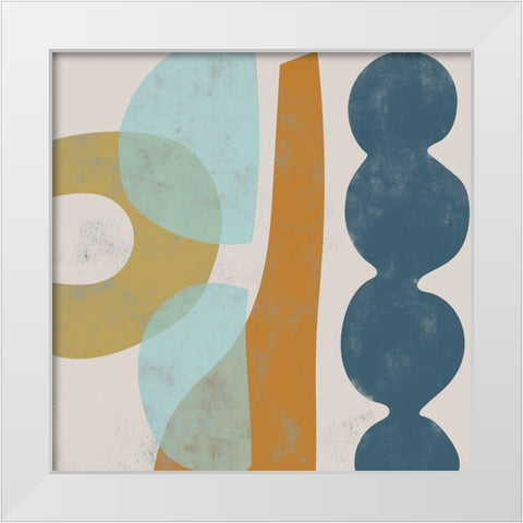 Span II White Modern Wood Framed Art Print by Zarris, Chariklia