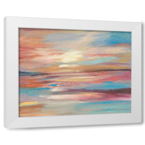 Sunset Light IV White Modern Wood Framed Art Print by Goldberger, Jennifer